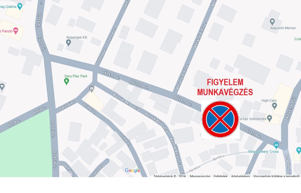 Dézsma utca- útburkolat- javítási munka